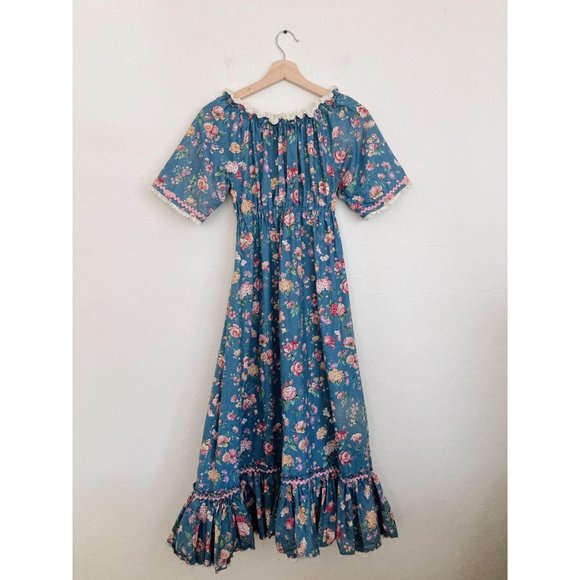 Vintage Handmade Cottagecore Dress Small - Picture 2 of 6